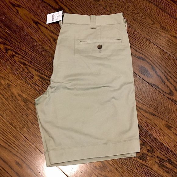 J.CREW Gramercy Mens Flat Front Khaki Flex Shorts Sz 32 NWT - Picture 14 of 15